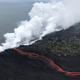 Lava entering the sea at two locations near Pahoa, Hawaii, on May 21, 2018.